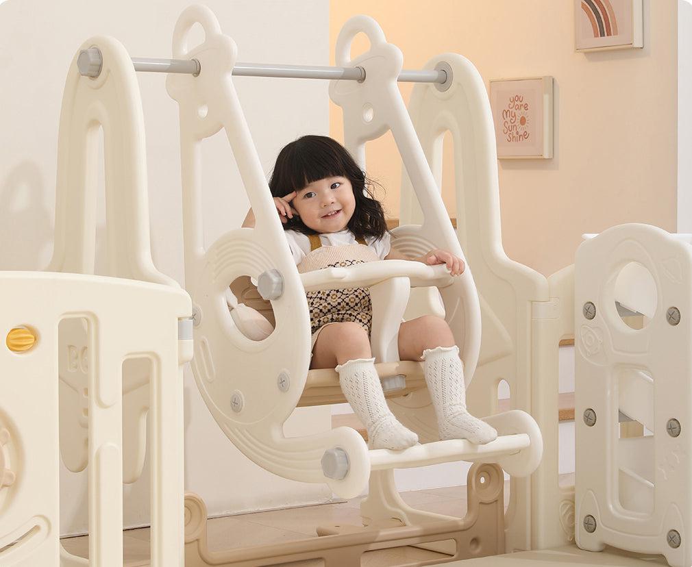 Großer Baby-Laufstall mit Spielzeugset, Spielzaun für Kleinkinder